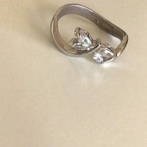 Sterling silver size 7 ring butterfly